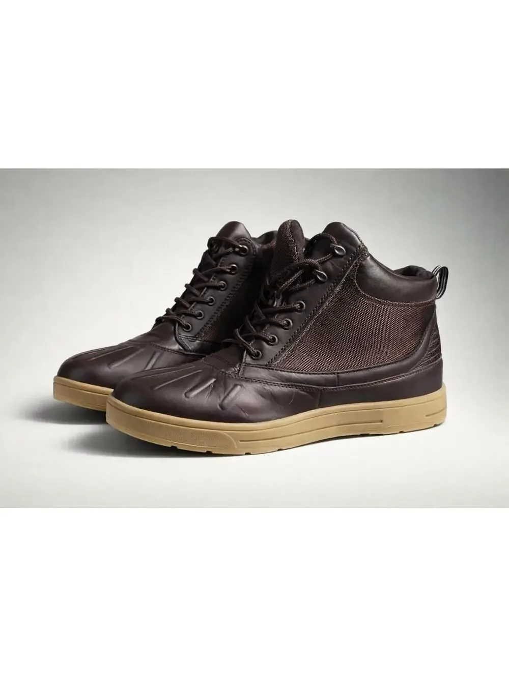 Nautica Men's Brown Duck Boot Sneakers - Rugged Style Meets Comfort